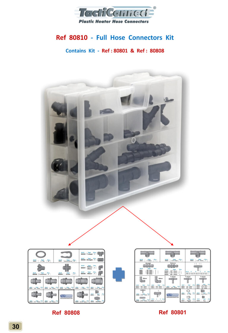 Ligum`s innovation TactiConnect, provides wide Variety of plastic connectors for use in cooling and heating systems for automotive, industrial and DIY. The plastic connectors are designed for quick and easy assembly in existing piping. Made of nylon with 30% fiber glass Resistant to coolant additives, petrol, diesel, oil and LPG Superior resistance to extreme temperatures from -40C to +130°C Hose connectors | heater hose connectors | Heater hose quick connectors | heater hose quick connect fittings |Plastic heater hose quick connectors | Plastic heater hose connectors | plastic coolant hose connector | plastic hose connector | Heater Hose Connector Kit | | plastic coolant hose quick connector | Universal Hose Connectors