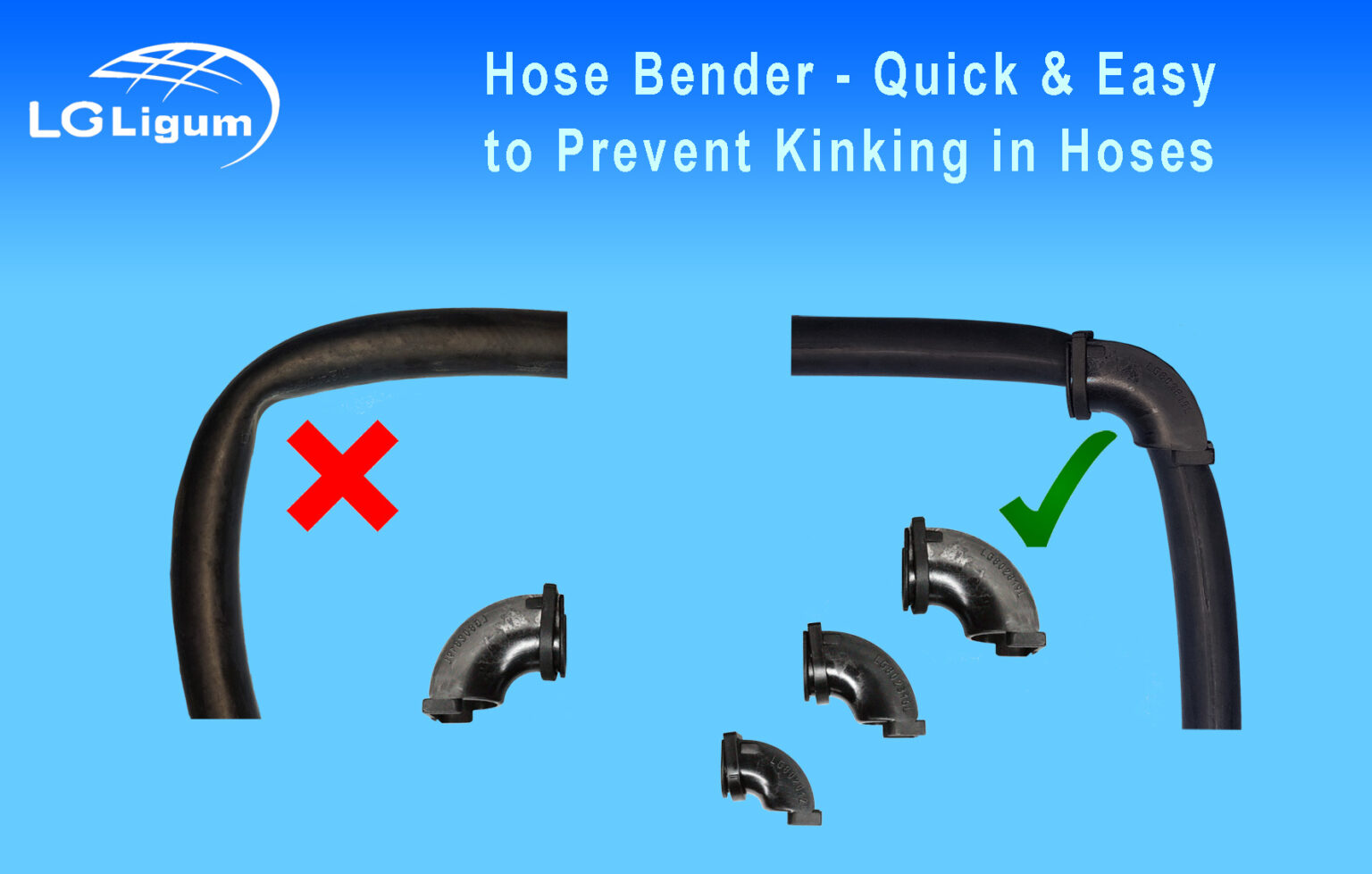 Hose Bender - Quick & Easy to Prevent Kinking in Hoses